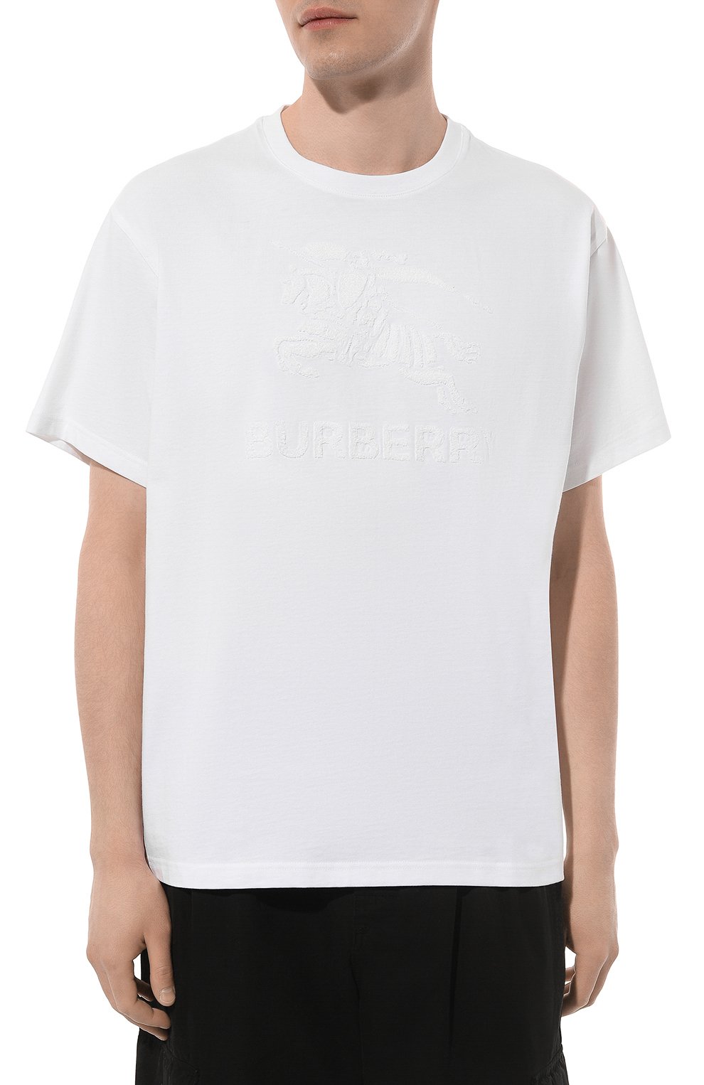 Хлопковая футболка BURBERRY, арт. 8072756, фото 3