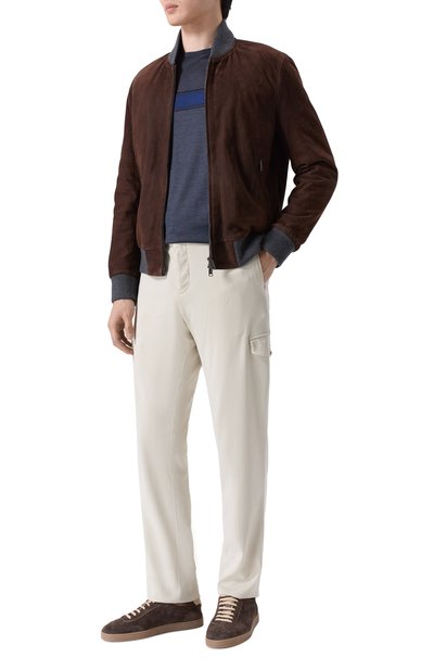 Мужская шелковая футболка ZILLI, арт. TSR02AM0608VZLE01