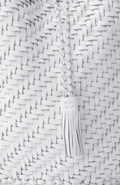 Сумка pompom double jump DRAGON DIFFUSION белого цвета по цене 39200 руб., арт. 8838, фото 3 Сумка pompom double jump DRAGON DIFFUSION, арт. 8838, фото 3