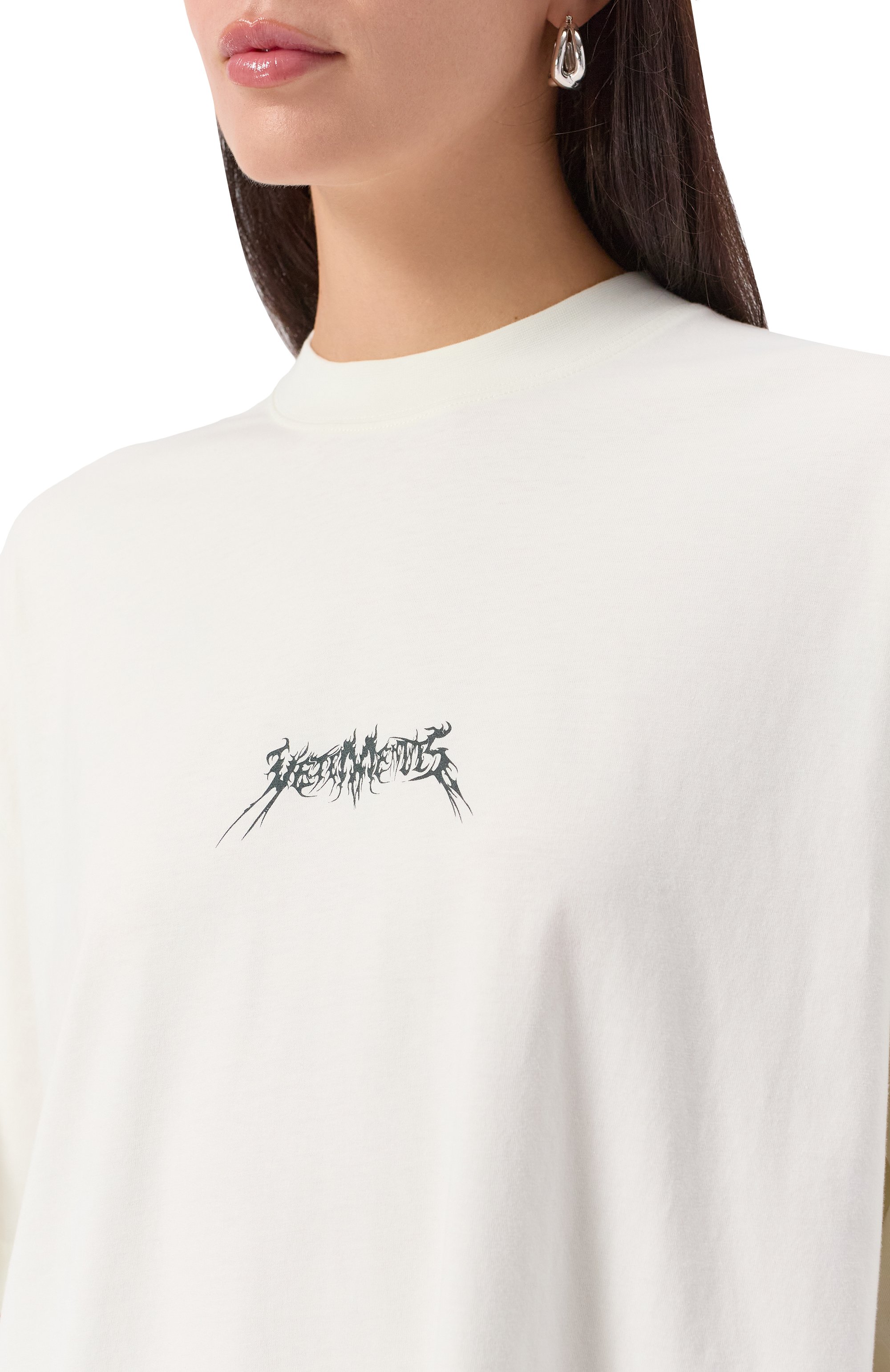 Хлопковая футболка VETEMENTS, арт. UH76TR600I/1000 LIGHT JERSEY, фото 8