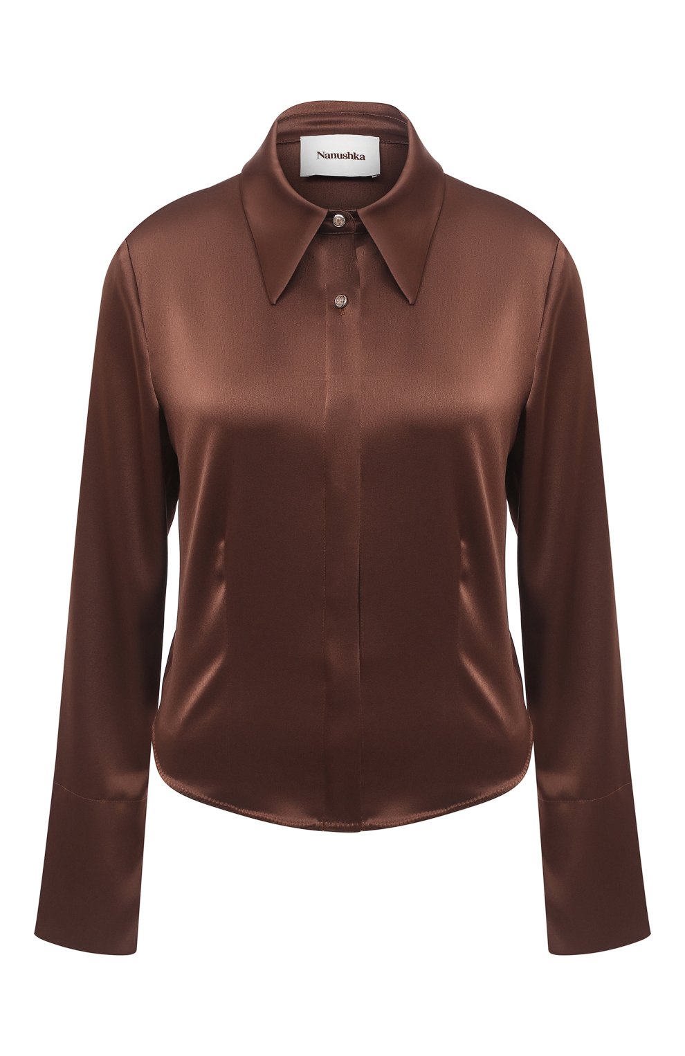 Блузка NANUSHKA, арт. ALICE_BR0WN_SLIP SATIN, фото 1