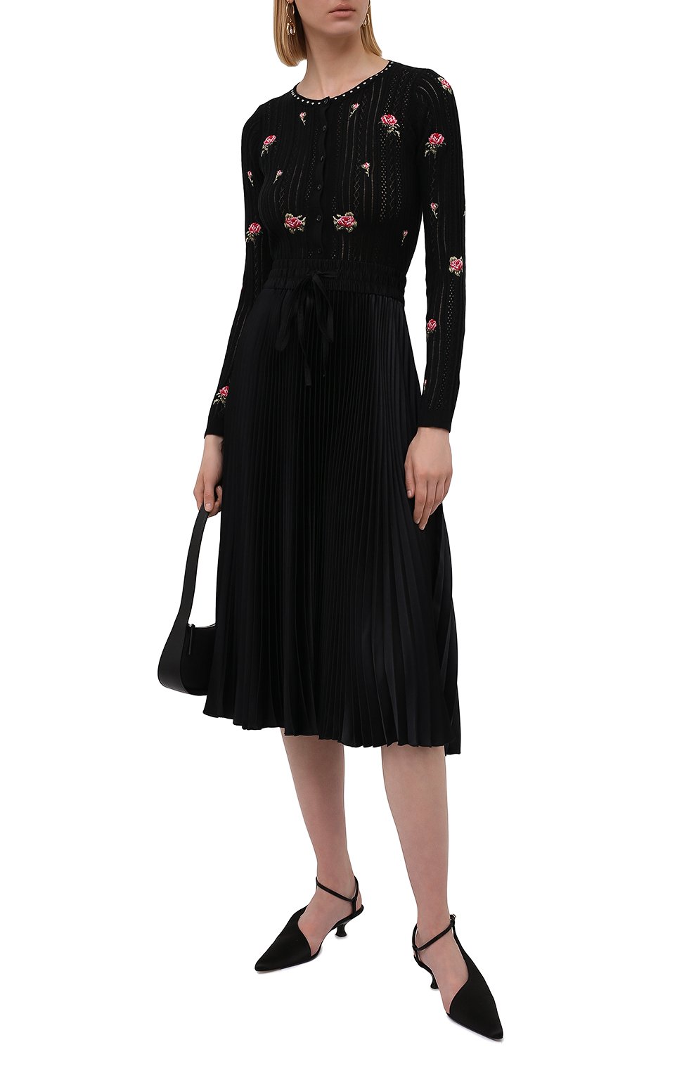 Хлопковый кардиган REDVALENTINO черного цвета по цене 37600 руб., арт. WR3KA02Q/644, фото 2 Хлопковый кардиган REDVALENTINO, арт. WR3KA02Q/644, фото 2