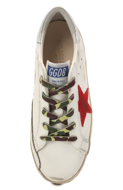 Кожаные кеды superstar GOLDEN GOOSE DELUXE BRAND, арт. GTF00101.F001157, фото 4