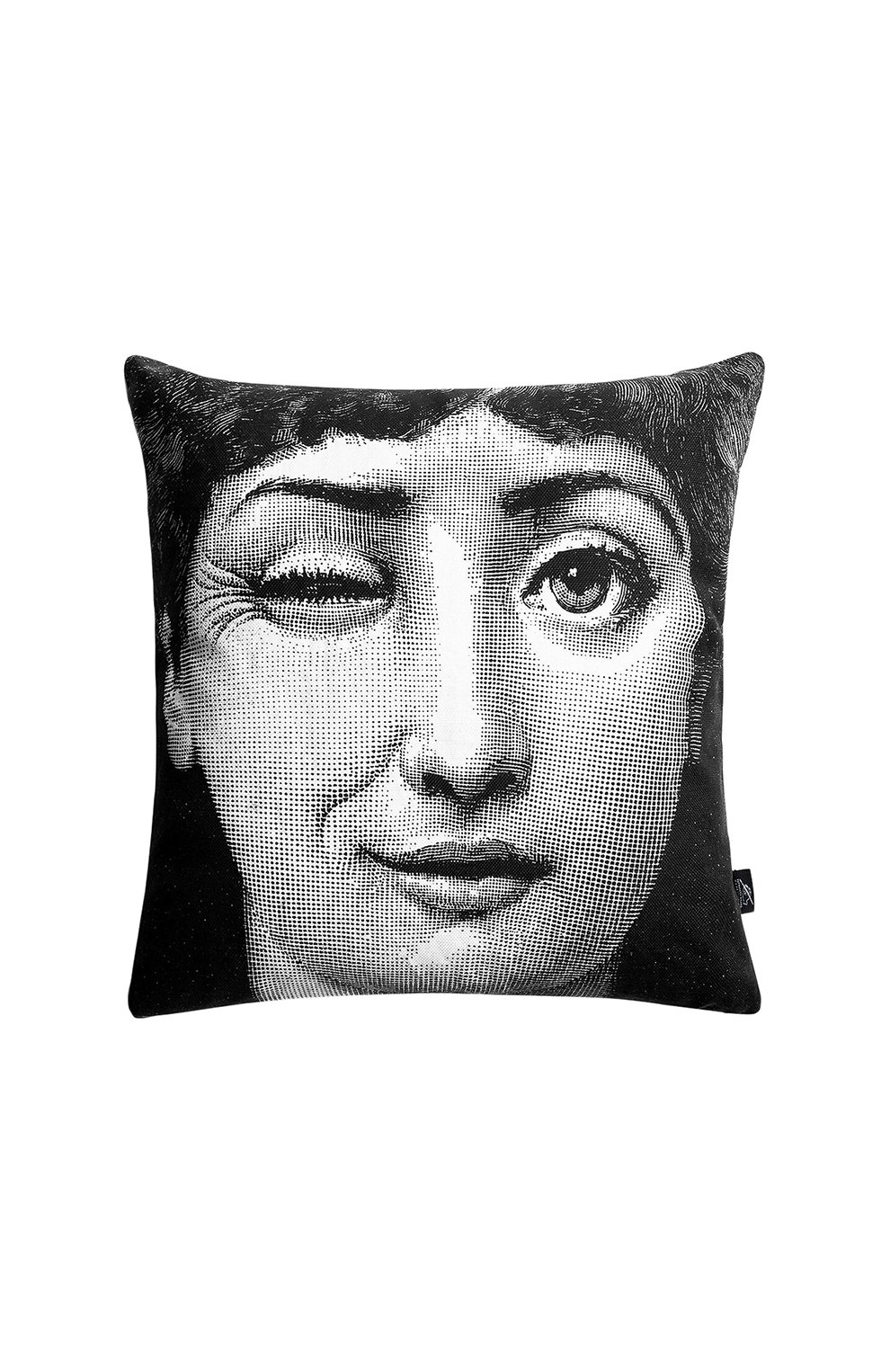 Декоративная подушка tema e variazioni n.82-130 FORNASETTI черно-белого цвета по цене 30950 руб., арт. PILLTV014, фото 1 Декоративная подушка tema e variazioni n.82-130 FORNASETTI, арт. PILLTV014, фото 1