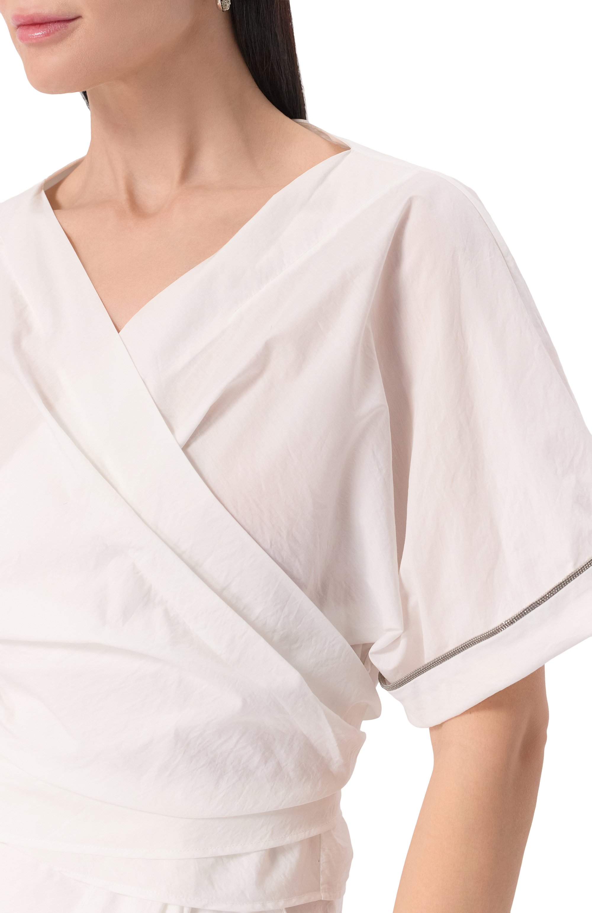 Хлопковый топ BRUNELLO CUCINELLI, арт. M0F79FB206, фото 5