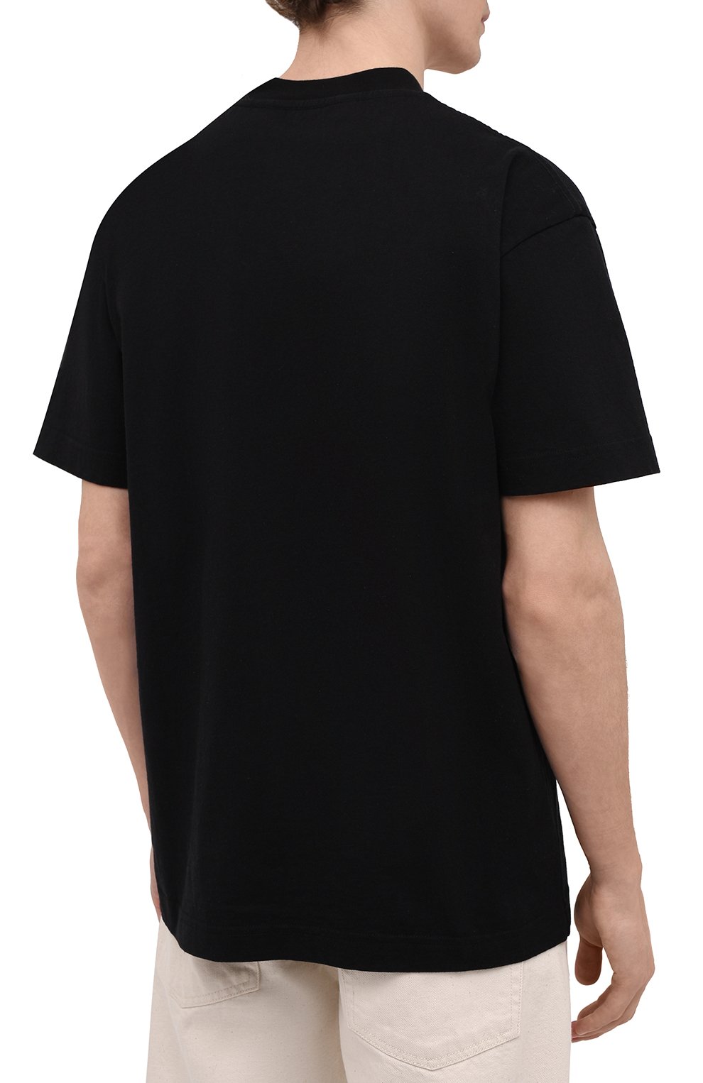 Хлопковая футболка PALM ANGELS, арт. PMAA001S21JER0191001, фото 4