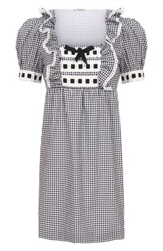 Хлопковое платье MIU MIU, арт. MF3808-318-F0002, фото 1