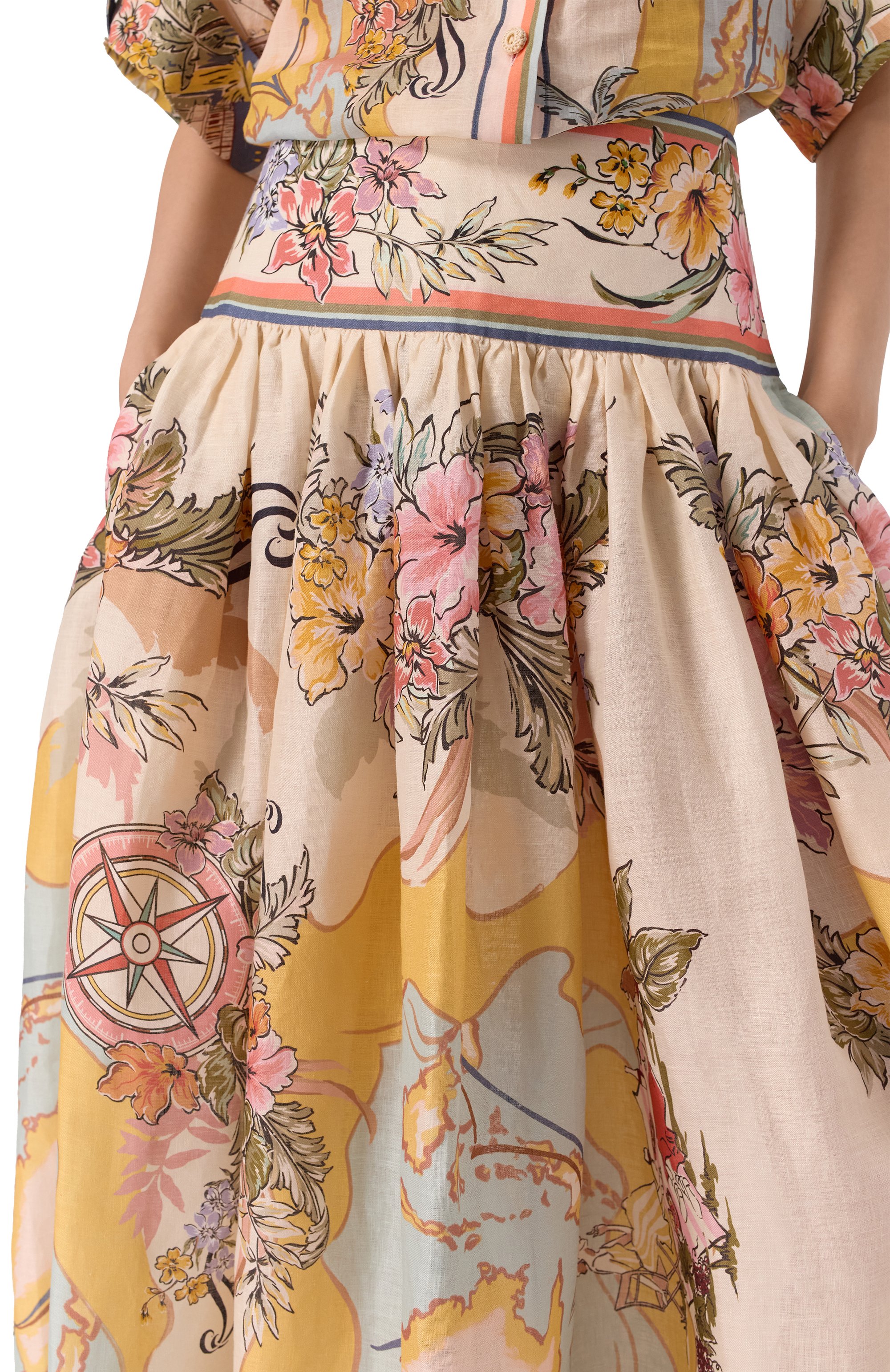 Льняная юбка ZIMMERMANN, арт. 1750SRS253, фото 5