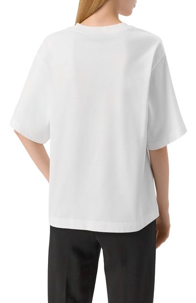 Хлопковая футболка DOLCE & GABBANA белого цвета по цене 62700 руб., арт. F8U10Z/GDDBB, фото 4 Хлопковая футболка DOLCE & GABBANA, арт. F8U10Z/GDDBB, фото 4