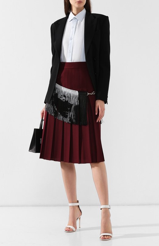 Юбка-миди CALVIN KLEIN 205W39NYC Бордовый, фото 2