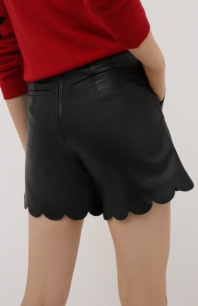 Кожаные шорты REDVALENTINO, арт. UR3NH00R/57M, фото 4