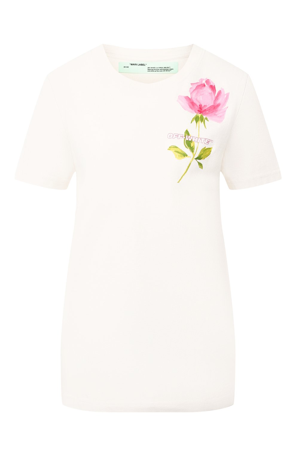 Хлопковая футболка OFF-WHITE, арт. 0WAA049S19B070600188, фото 1