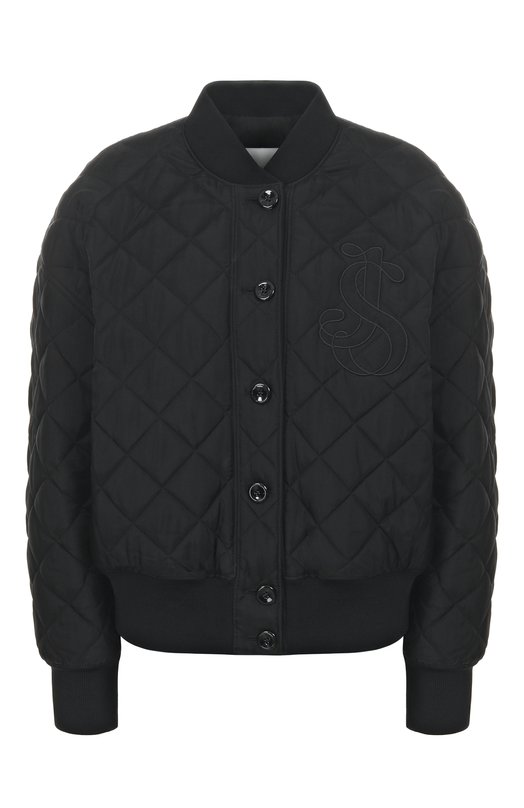 Бомбер из вискозы Jil Sander J02SW0027/J65338 Чёрный J02SW0027/J65338