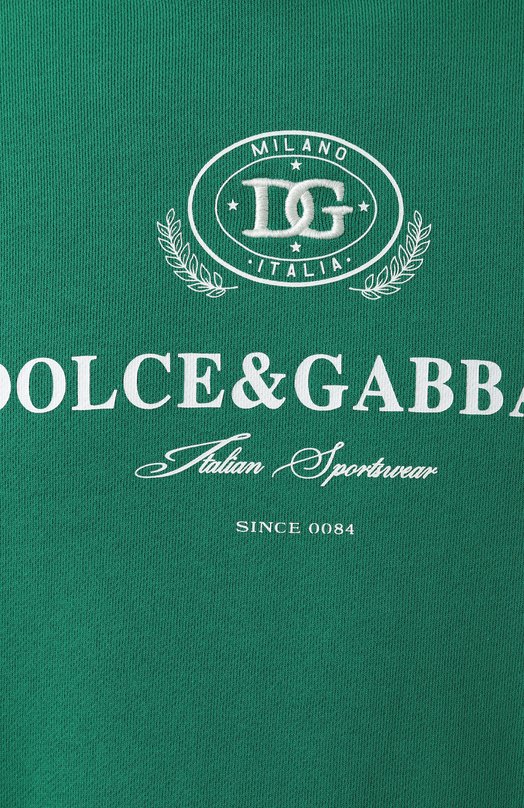 Хлопковое худи Dolce & Gabbana G9BDXZ/G7N0N Зелёный  G9BDXZ/G7N0N Фото 6