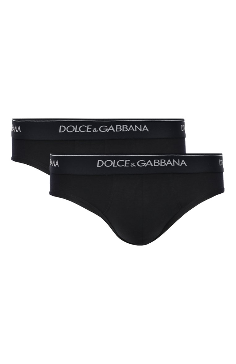 Мужские комплект из двух брифов DOLCE & GABBANA синего цвета, арт. M9C03J/0NN95 | Фото 1 (Кросс-КТ: бельё; Материал сплава: Проставлено; Нос: Не проставлено; Материал внешний: Хлопок; Мужское Кросс-КТ: Трусы)