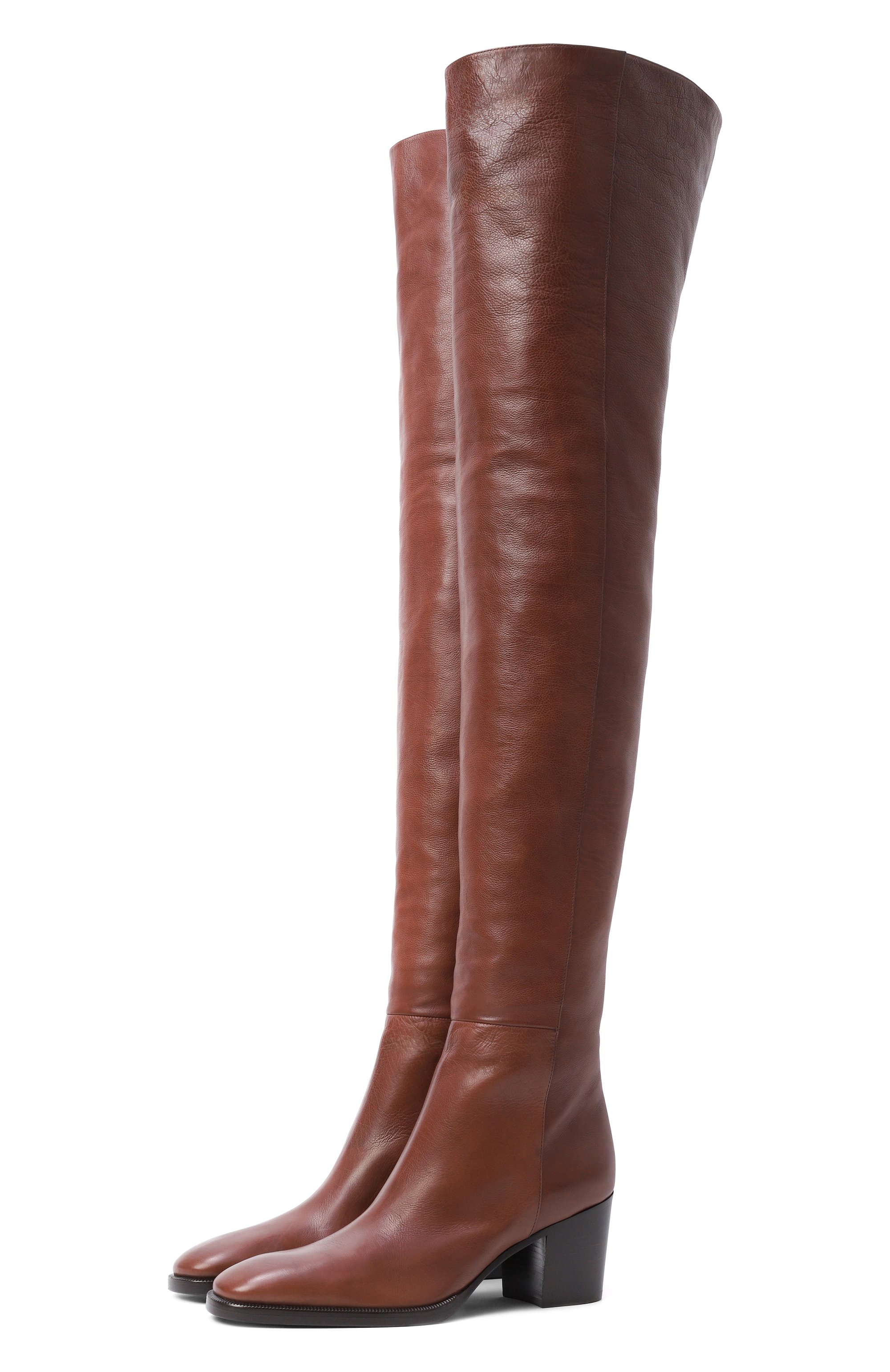 Кожаные ботфорты odéon 70 SAINT LAURENT, арт. 841354/25V00, фото 1