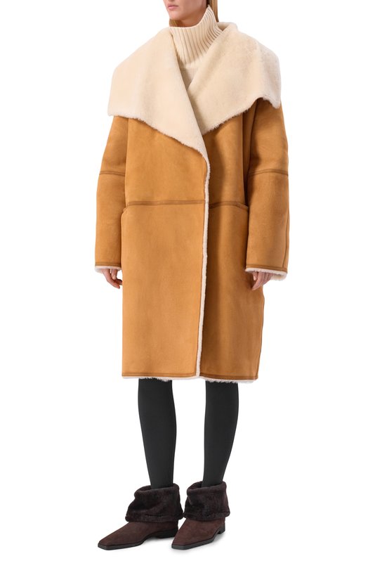 Дубленка из овчины TOTEME 254-WR00260-LE0169 Коричневый  254-WR00260-LE0169 Фото 3