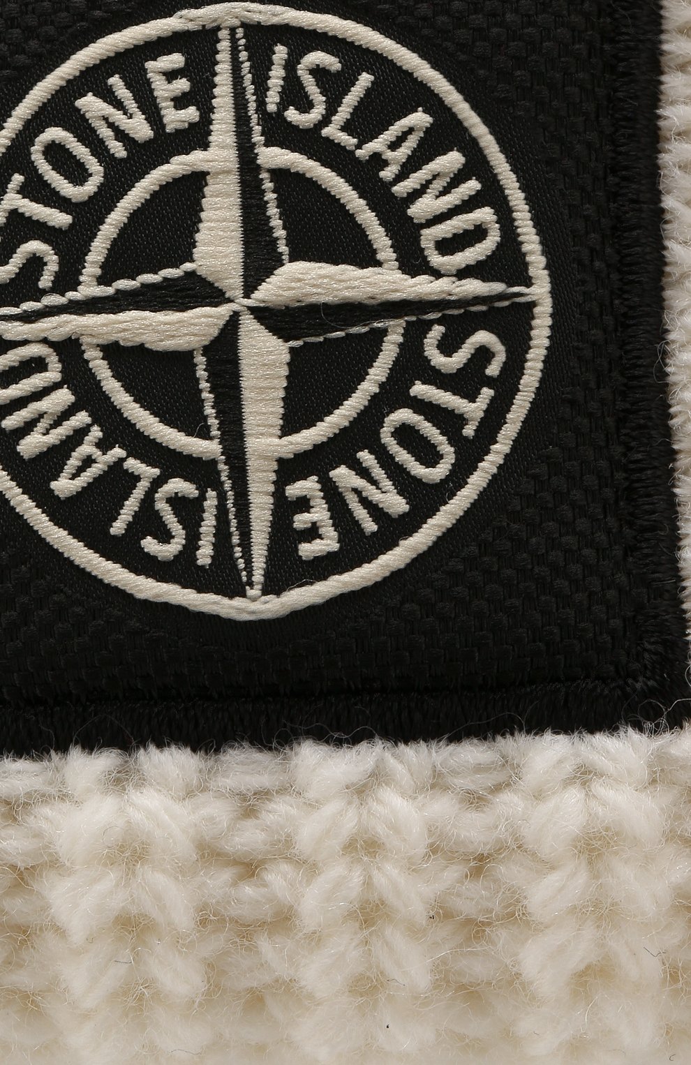 Шерстяная шапка STONE ISLAND белого цвета по цене 9795 руб., арт. 7115N10B5, фото 3 Шерстяная шапка STONE ISLAND, арт. 7115N10B5, фото 3