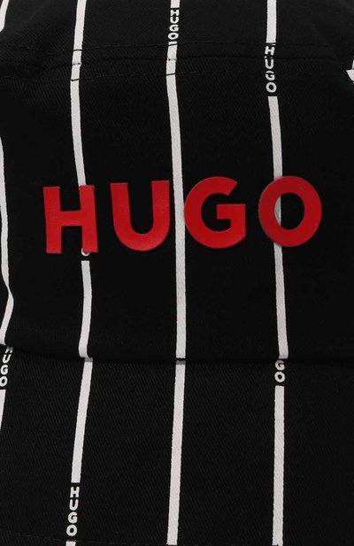 Хлопковая панама HUGO черно-белого цвета по цене 6000 руб., арт. G00123, фото 3 Хлопковая панама HUGO, арт. G00123, фото 3