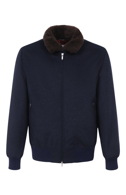 Утепленный бомбер Brunello Cucinelli MM4006889 Синий MM4006889