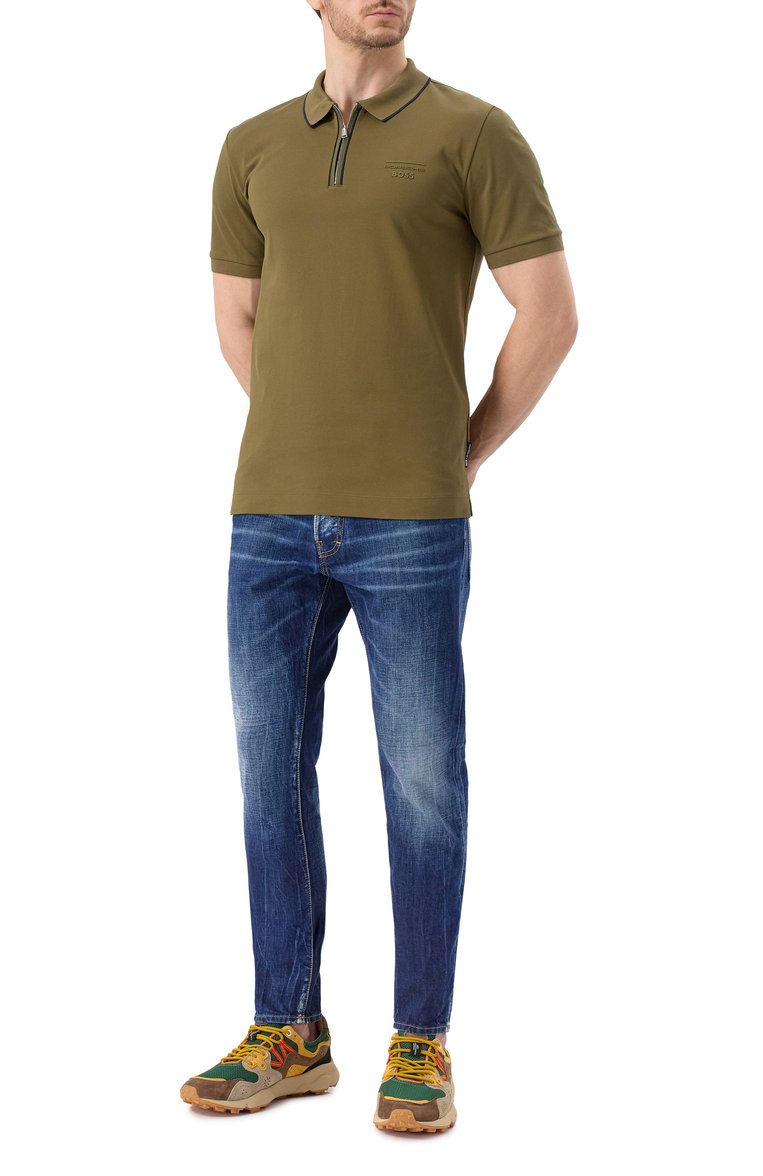 Мужские джинсы cool guy DSQUARED2 синего цвета, арт. S74LB1677/S30309 | Фото 2 (Длина (брюки, джинсы): Стандартные; Детали: Делаве; Материал внешний: Деним, Хлопок; Кросс-КТ: Деним; Стили: Повседневный; Автоматизация ТО: Проставлено; Силуэт М (брюки): Узкие; Автоматизация состава: Проставлено)