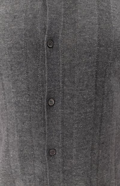 Рубашка изо льна и хлопка BRUNELLO CUCINELLI, арт. M2L707805, фото 5