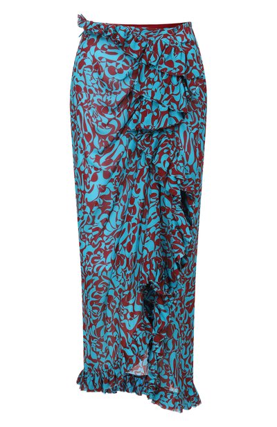 Женская юбка из вискозы DRIES VAN NOTEN, арт. 130813/3006