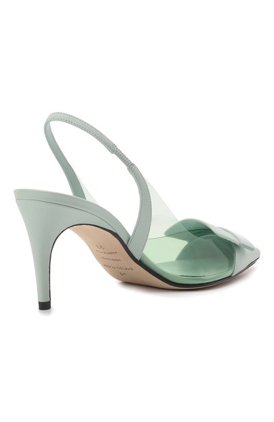Комбинированные туфли SERGIO ROSSI мятного цвета по цене 87550 руб., арт. A98740-MFI503, фото 5 Комбинированные туфли SERGIO ROSSI, арт. A98740-MFI503, фото 5