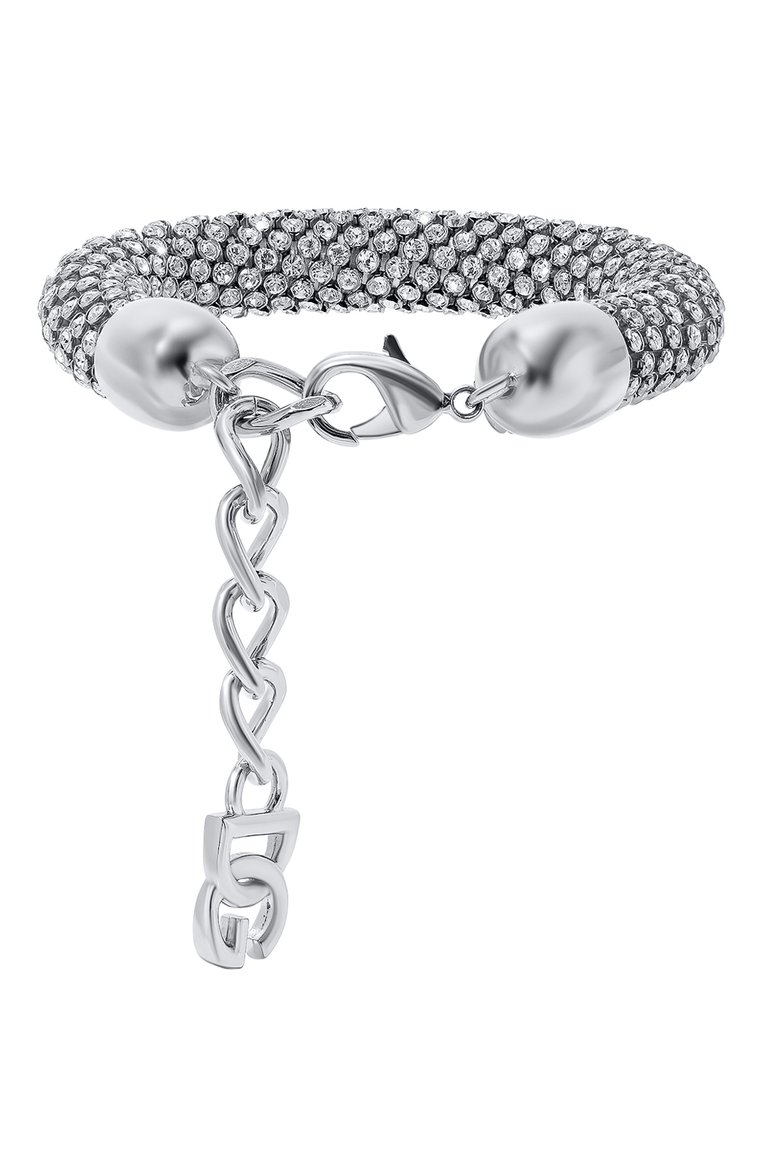 Женский браслет DOLCE & GABBANA серебряного цвета, арт. WBP8S1 W1111 | Фото 1 (Нос: Не проставлено; Региональные ограничения белый список (Axapta Mercury): Не проставлено; Материал: Металл)