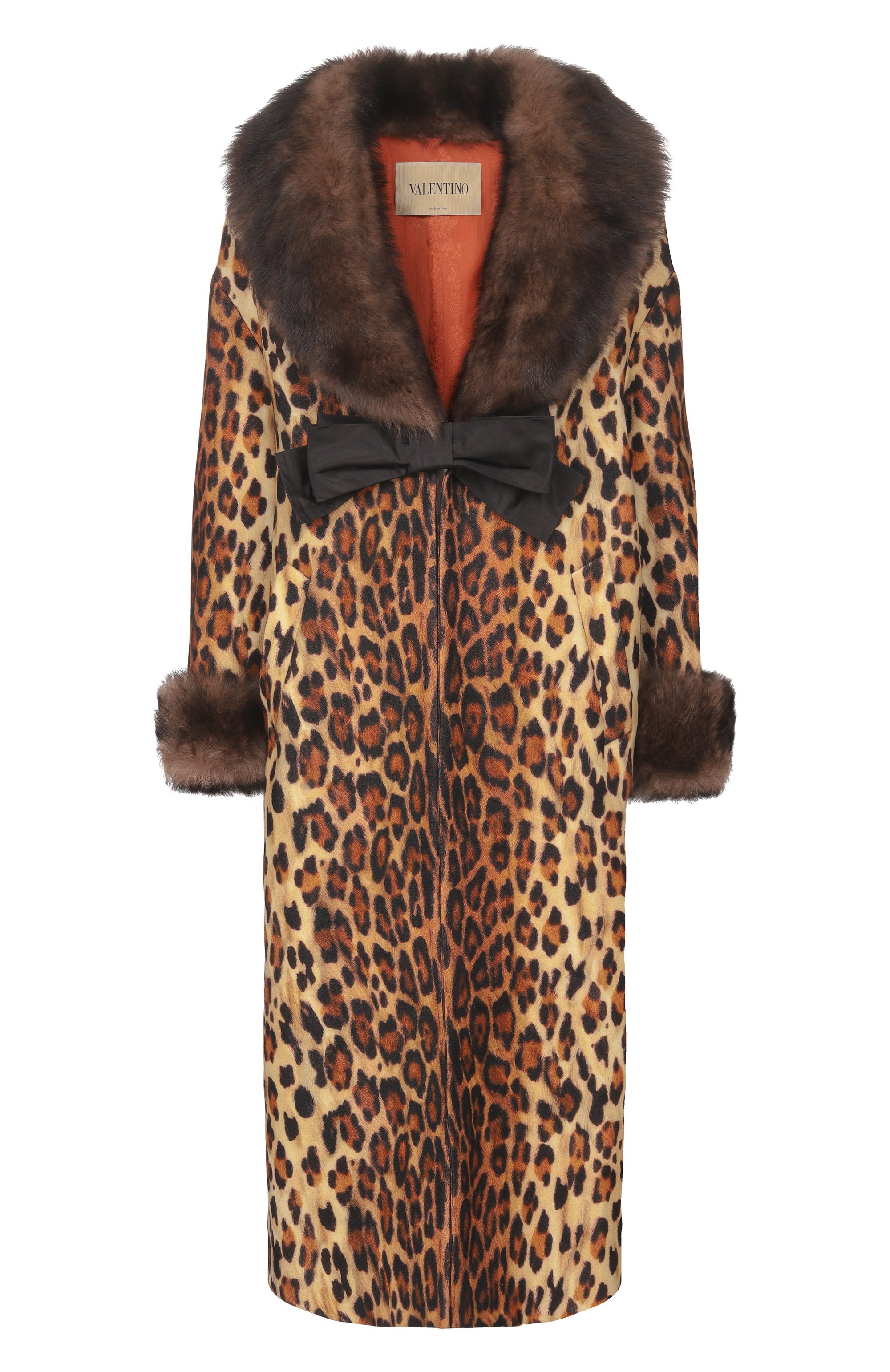 Шерстяное пальто с отделкой из ягненка VALENTINO, арт. 8B3CA441/A1H, фото 1