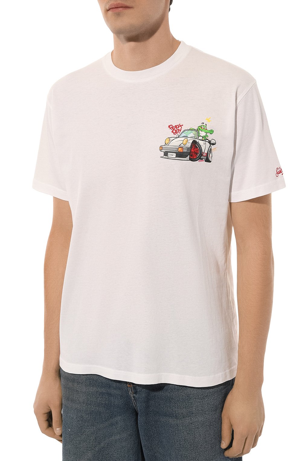 Хлопковая футболка MC2 SAINT BARTH, арт. STBM TSHIRT MAN/TSHM001/02203B, фото 3