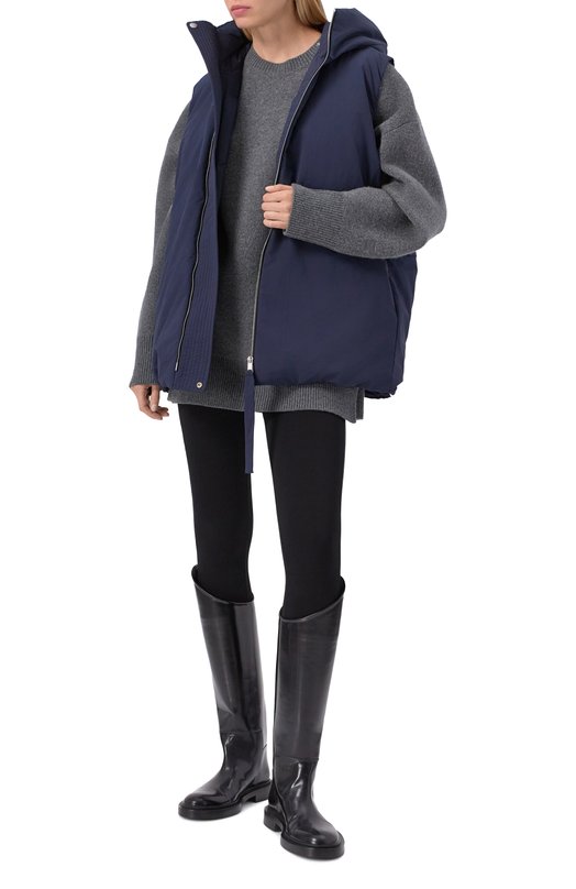 Пуховый жилет Jil Sander J40AF0012-J70008 Синий  J40AF0012-J70008 Фото 2