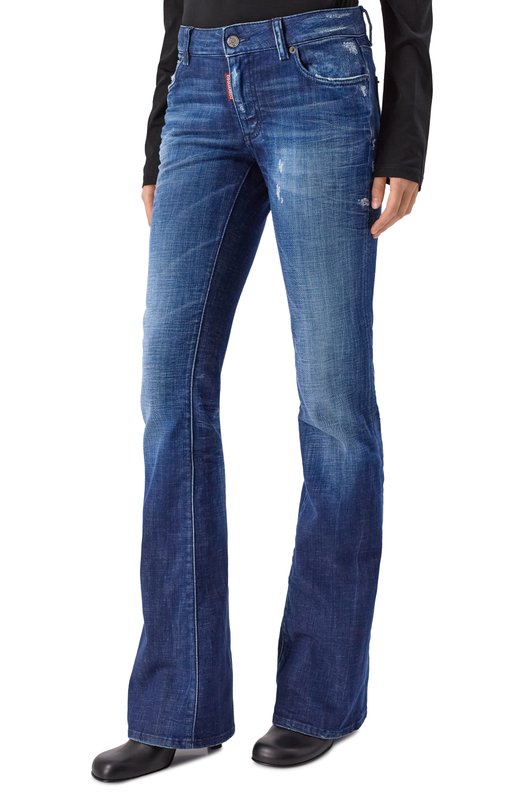 Джинсы Medium Waist Flare Dsquared2 S75LB1077/D30010 Синий  S75LB1077/D30010 Фото 3
