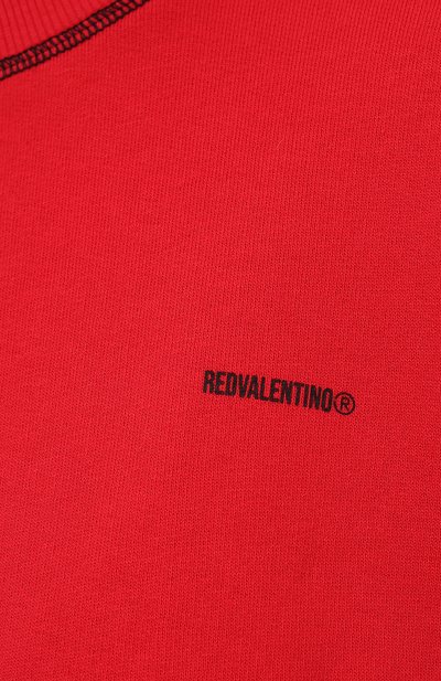 Хлопковый свитшот REDVALENTINO красного цвета по цене 28800 руб., арт. WR3MF07R/61W, фото 5 Хлопковый свитшот REDVALENTINO, арт. WR3MF07R/61W, фото 5