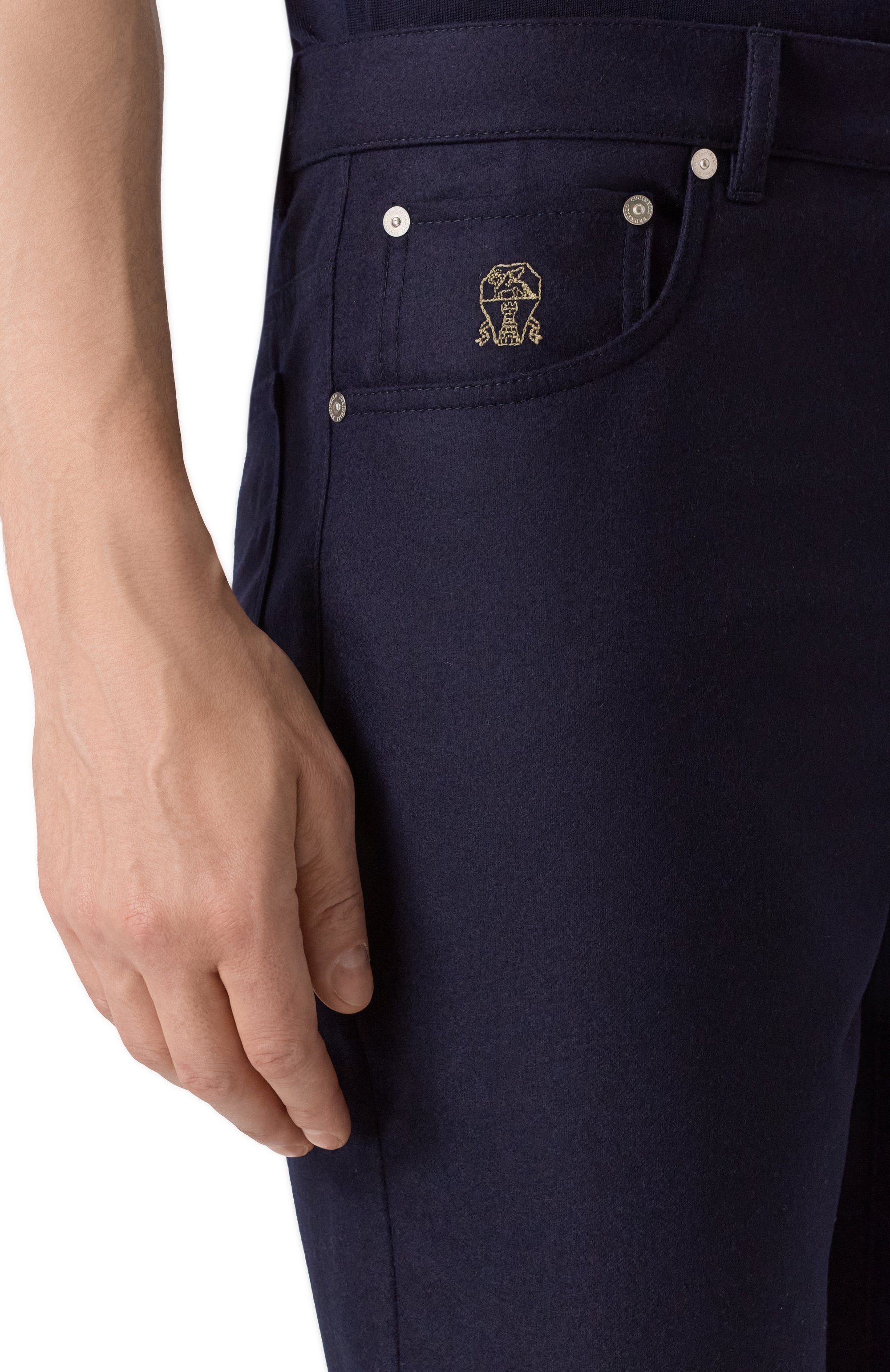 Шерстяные брюки BRUNELLO CUCINELLI, арт. M038PF1010, фото 5