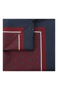 Мужской платок из хлопка и шелка ZEGNA бордового цвета, арт. Z8J16/38B | Фото 1 (Материал: Хлопок, Текстиль, Шелк; Нос: Не проставлено)