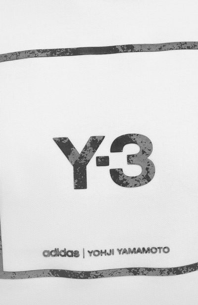 Хлопковое худи Y-3 белого цвета по цене 18950 руб., арт. GV6054/W, фото 5 Хлопковое худи Y-3, арт. GV6054/W, фото 5