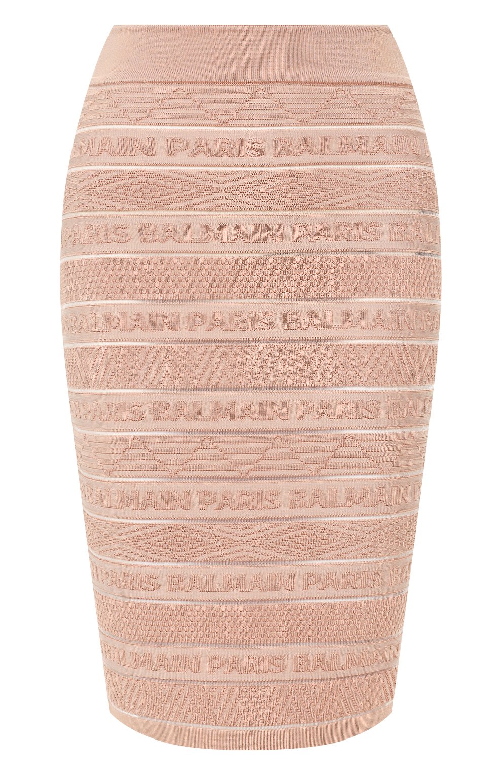 Юбка из вискозы BALMAIN светло-розового цвета по цене 106500 руб., арт. TF14307/K031, фото 1 Юбка из вискозы BALMAIN, арт. TF14307/K031, фото 1