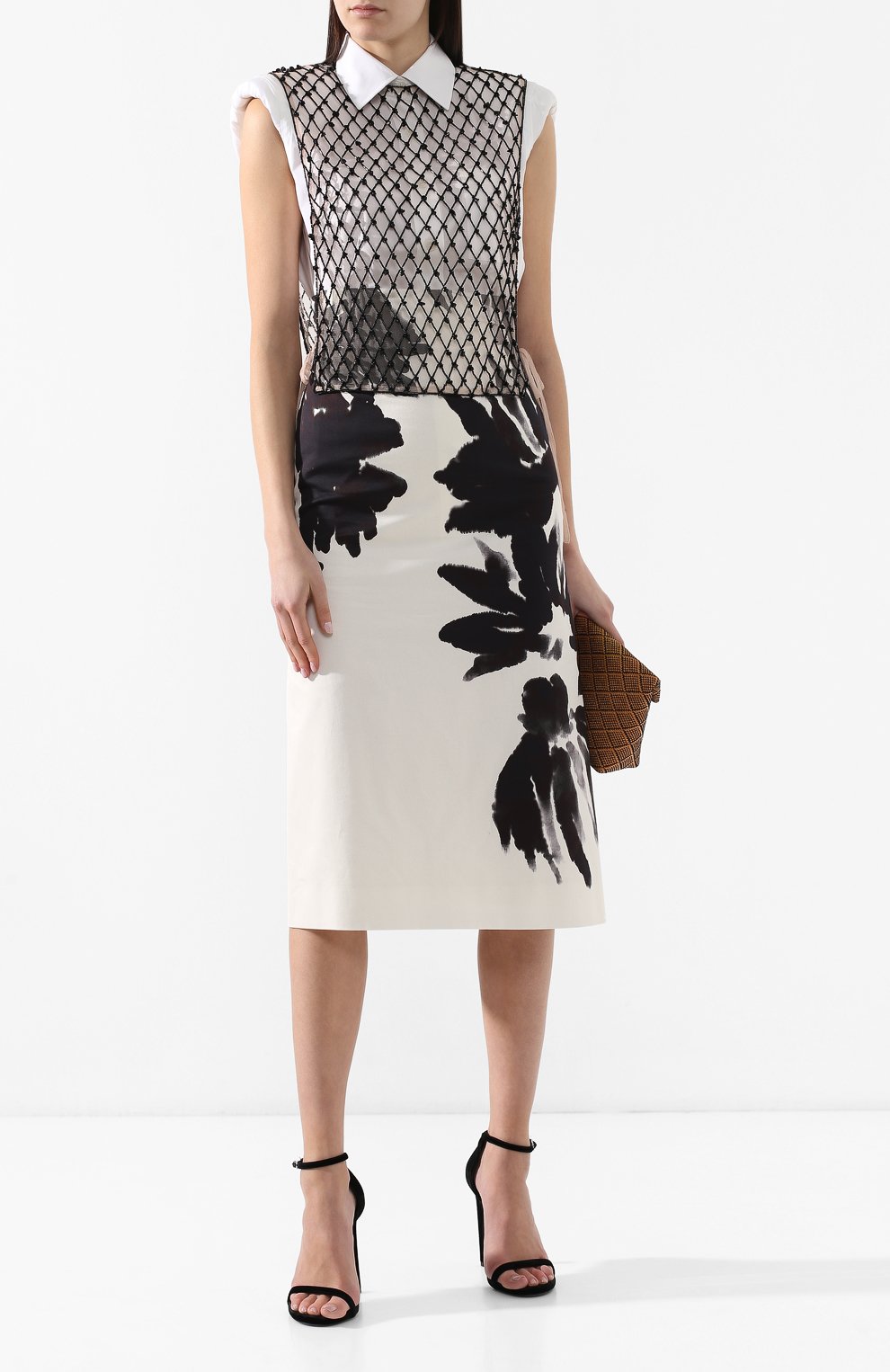 Топ с декоративной отделкой DRIES VAN NOTEN, арт. 191-10603-7296, фото 2