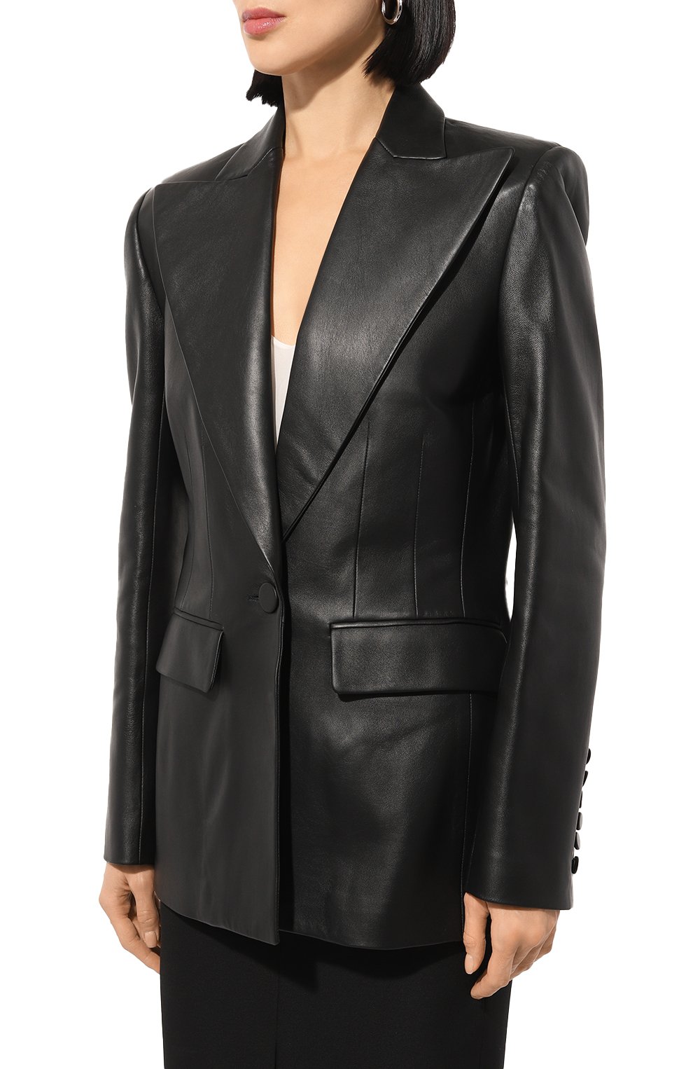 Кожаный жакет NINA RICCI, арт. 24AUVE018LB0072, фото 3