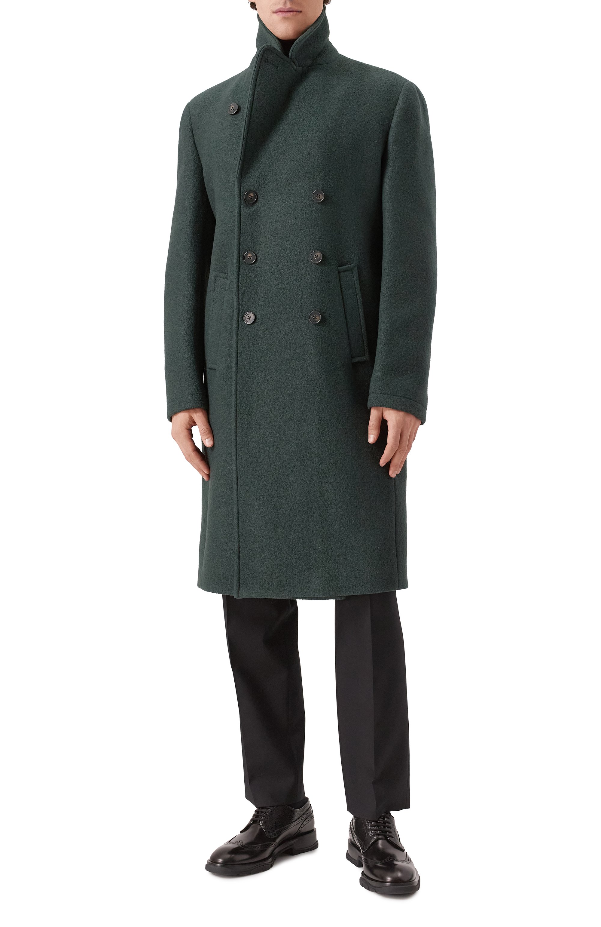 Шерстяное пальто DROLE DE MONSIEUR, арт. E-CT134-W0030-DGN, фото 3