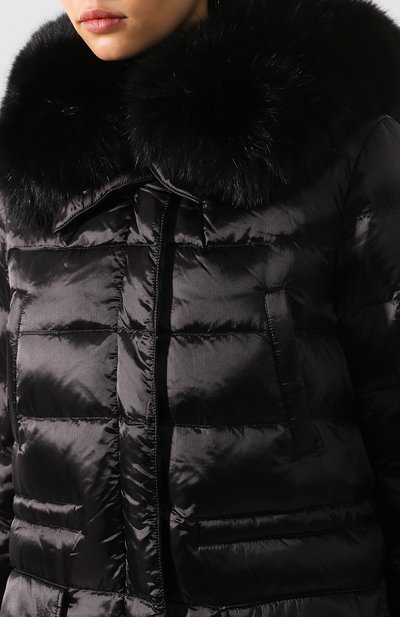 Стеганая куртка с капюшоном и подстежкой из меха кролика YS ARMY PARIS, арт. 9WFV04272NY5X, фото 5