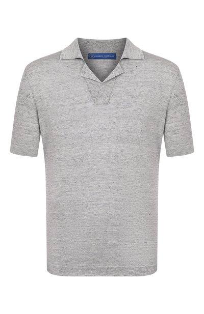 Поло изо льна и шелка ANDREA CAMPAGNA, арт. M5426-8087, фото 1