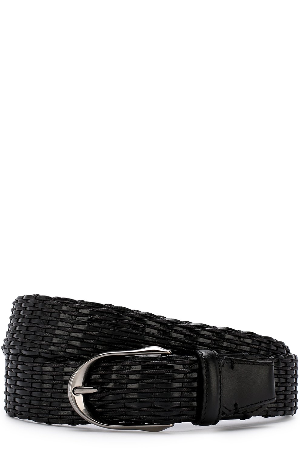 Плетеный ремень с металлической пряжкой ZEGNA, арт. BTREY4/90V1, фото 1