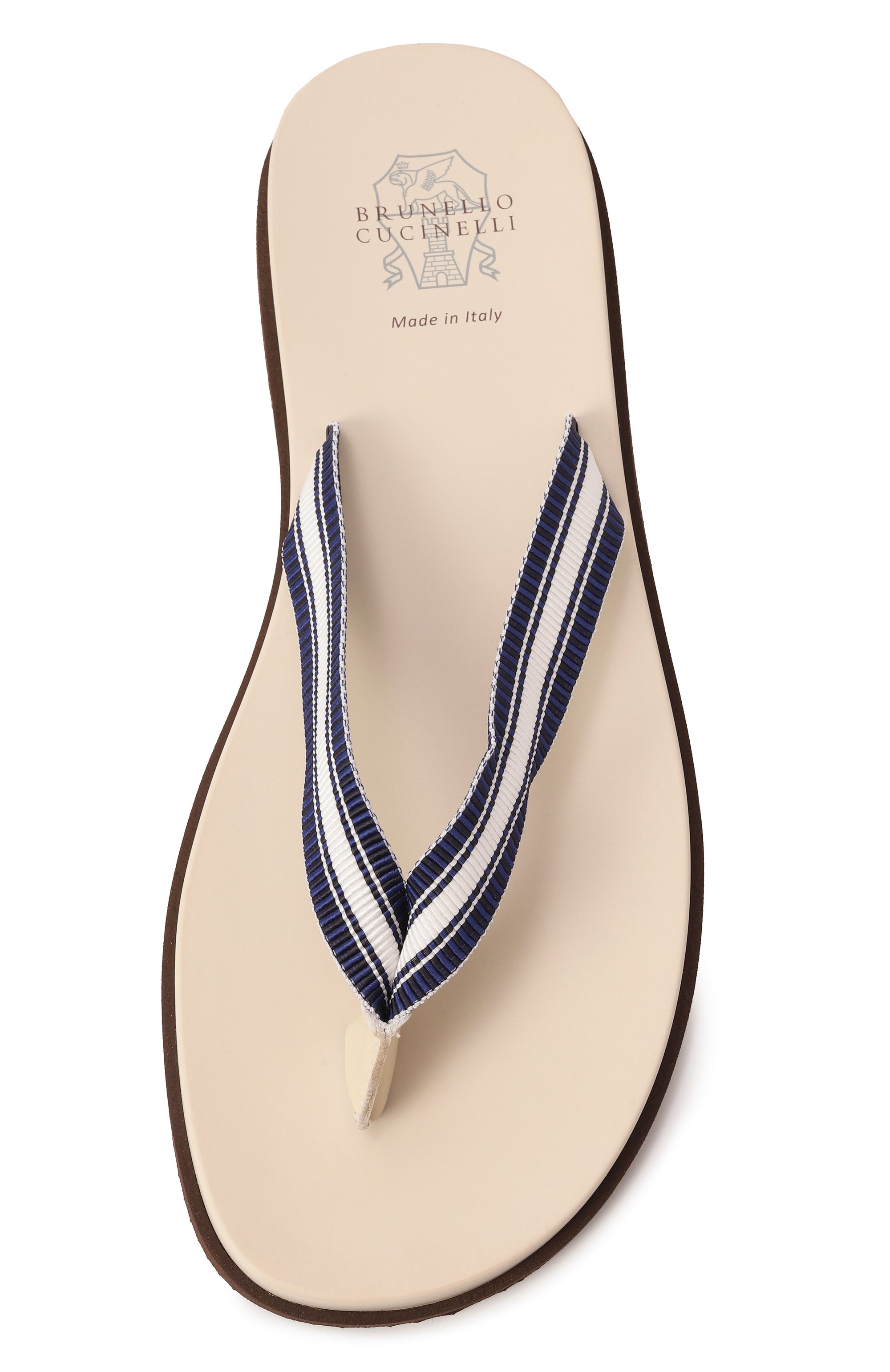 Комбинированные шлепанцы BRUNELLO CUCINELLI, арт. MZUNAVH328, фото 6