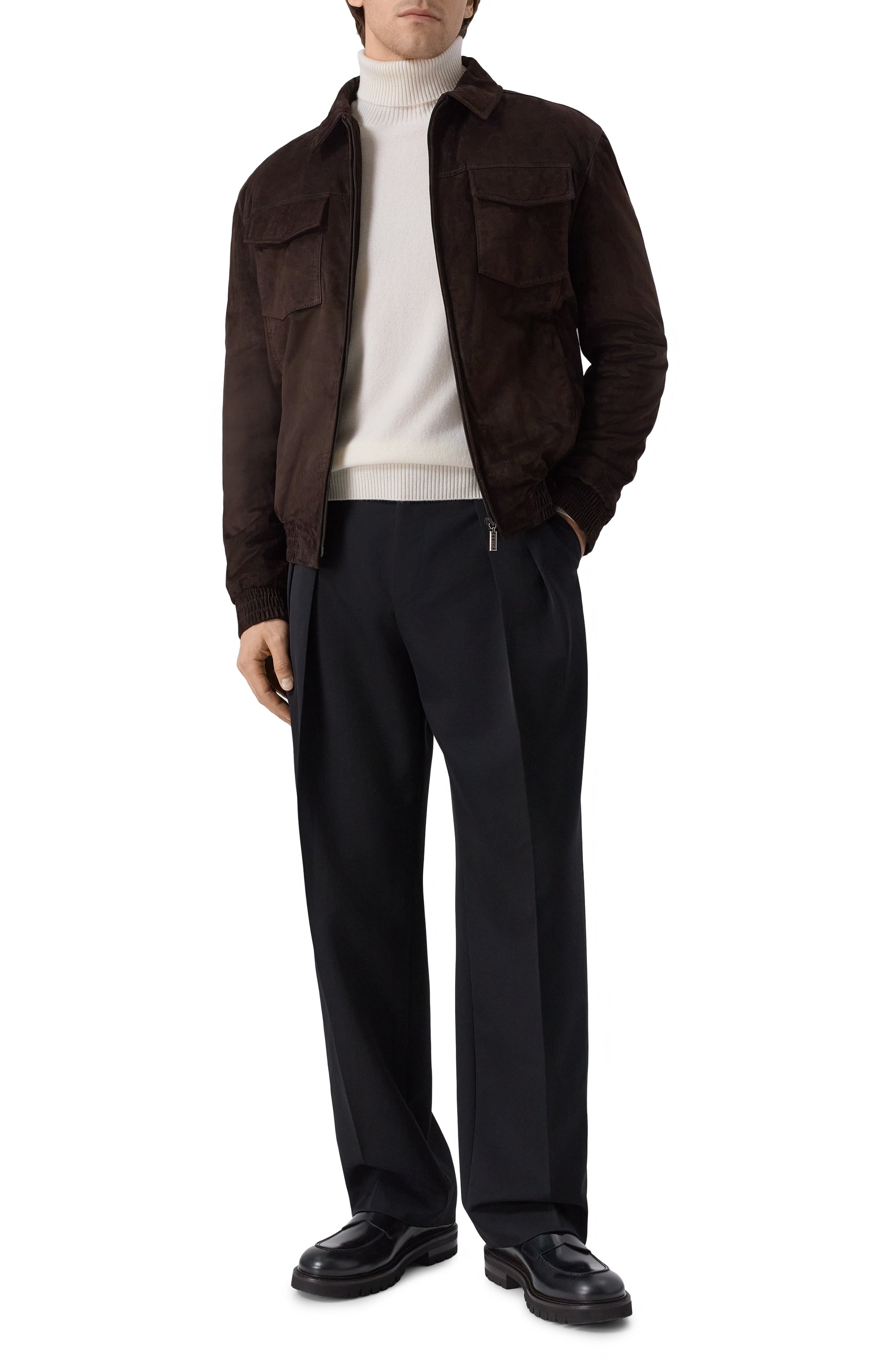 Замшевый бомбер ZILLI, арт. A0UG01M1003VFRI00, фото 2