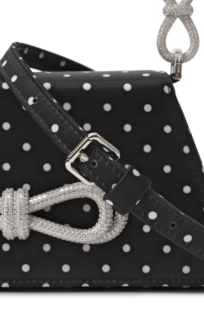 Сумка double bow samantha medium MACH & MACH, арт. PF25-B0101-D0T-BLWH, фото 3