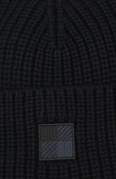 Шерстяная шапка WOOLRICH темно-синего цвета по цене 7180 руб., арт. W0ACC1637/UF0098, фото 3 Шерстяная шапка WOOLRICH, арт. W0ACC1637/UF0098, фото 3