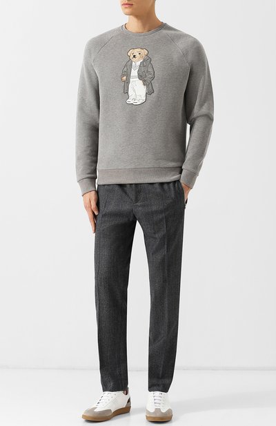 Хлопковый свитшот с аппликацией RALPH LAUREN, арт. 790706314, фото 2