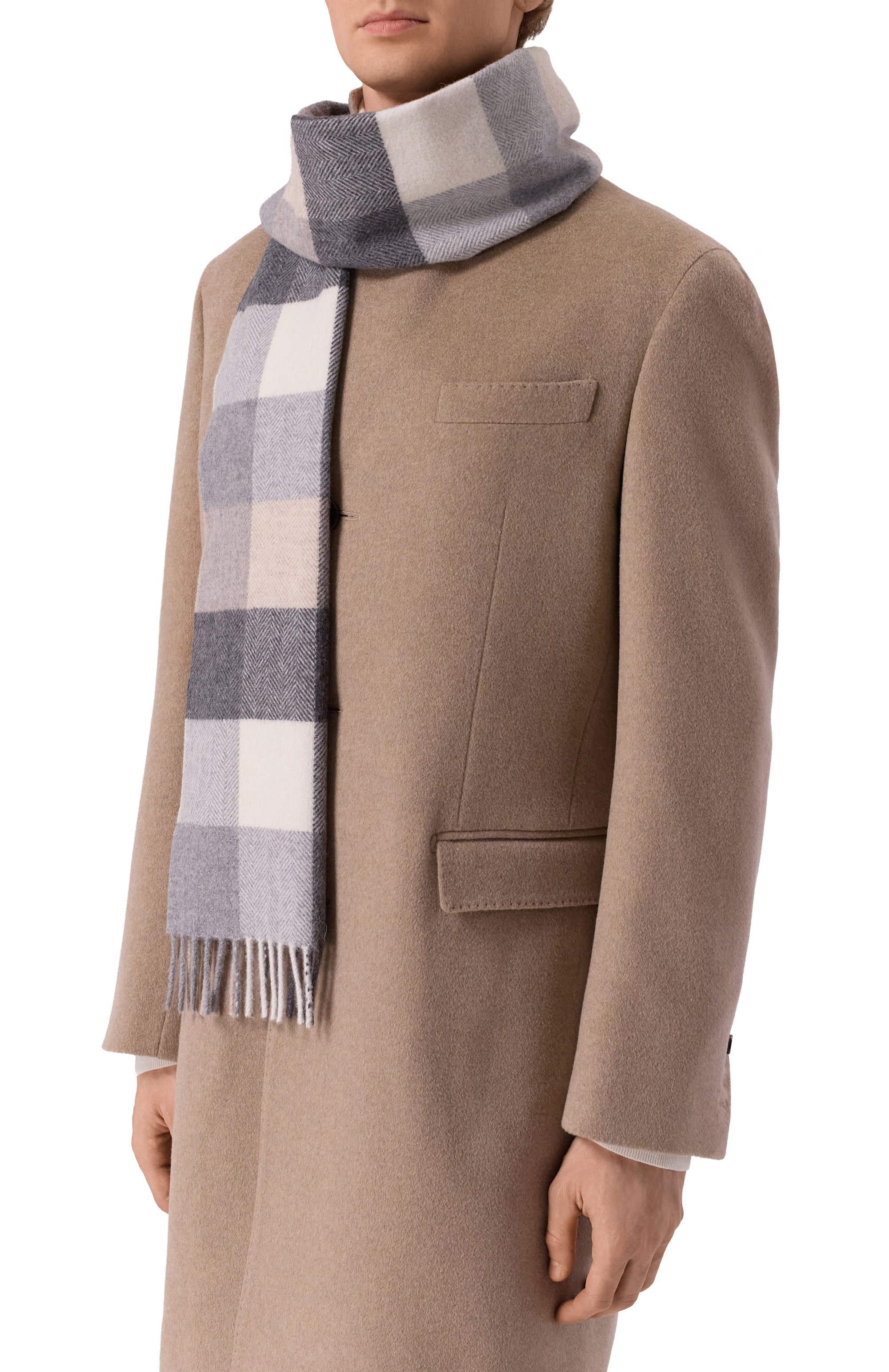 Шарф из шерсти и кашемира ANDREA CAMPAGNA, арт. 623252, фото 2